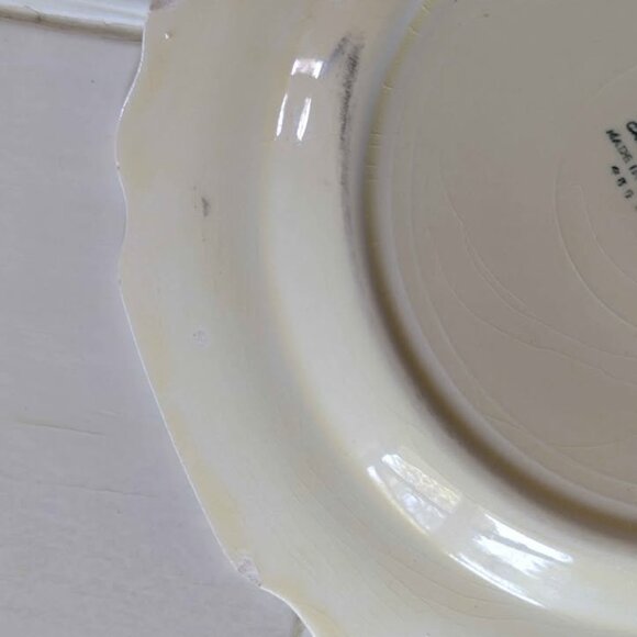 VTG 1930's LIDO W.S. George Canarytone USA 5 Dessert and 3 Salad Plates Floral - Picture 9 of 10